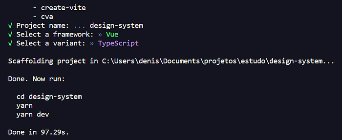 Creating the project with Vite